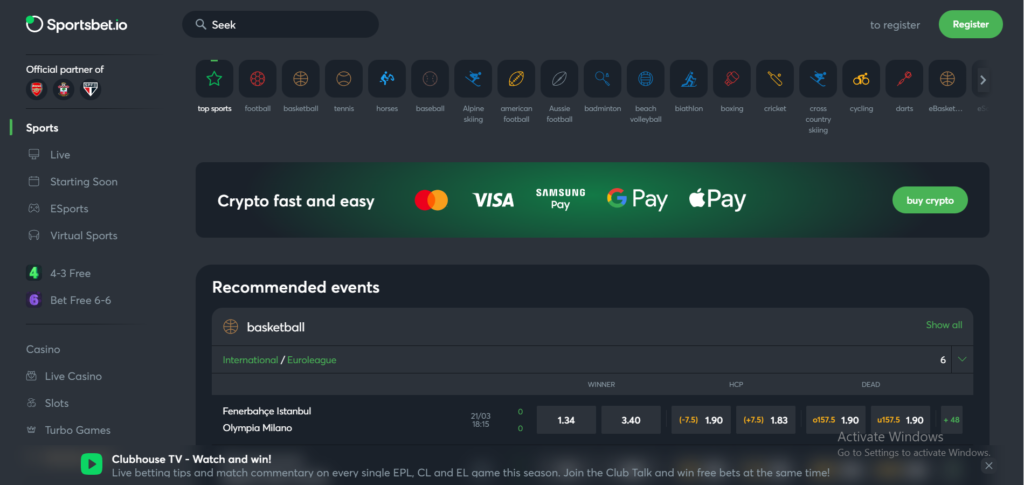 Sportbets.io casino a detailed review