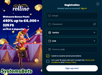 Rollino Casino log in